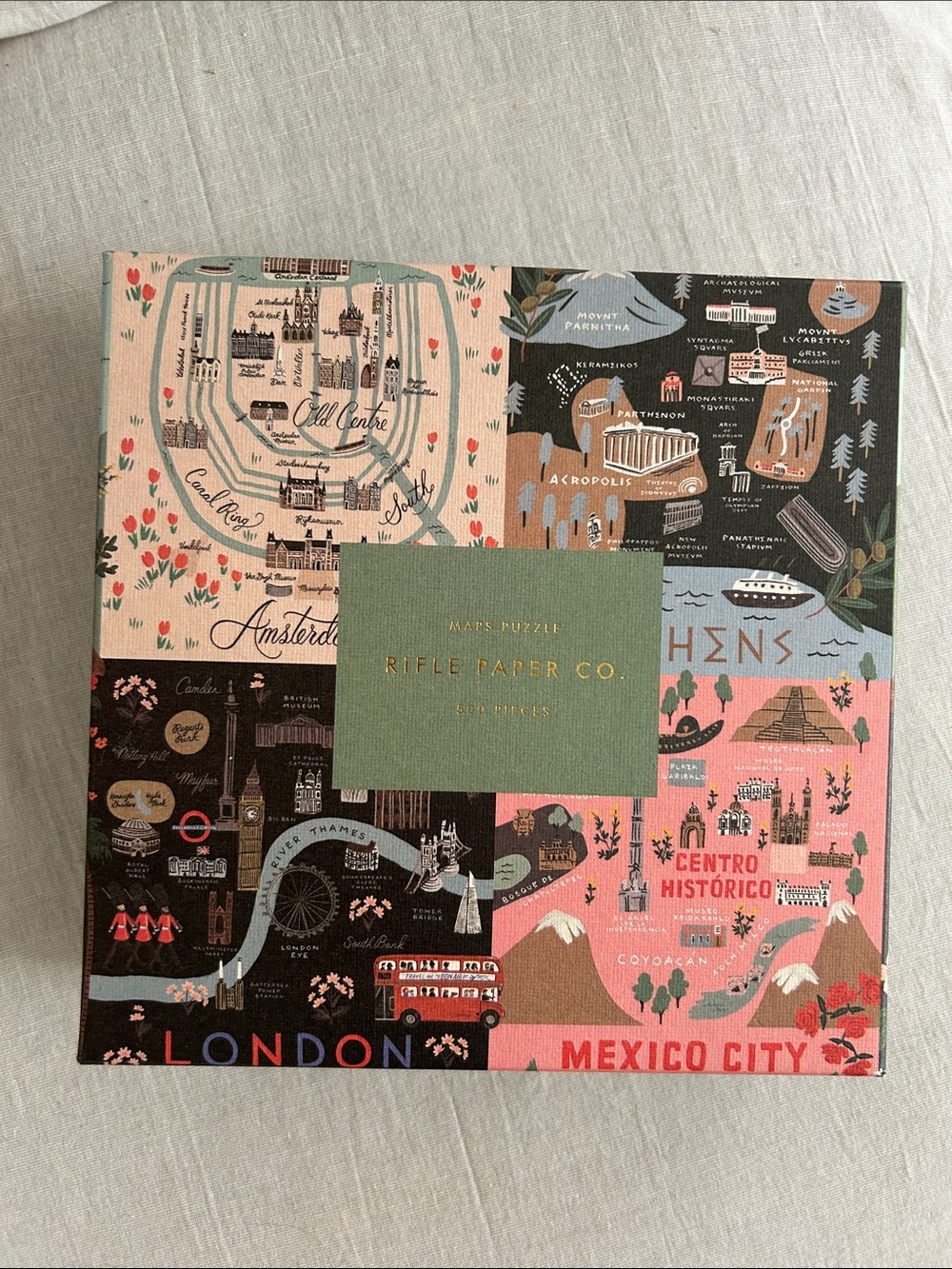 Rifle Paper Co. Illustrated Travel Puzzle - Multicolor